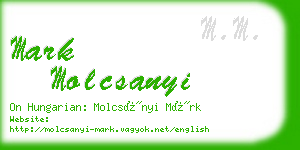 mark molcsanyi business card